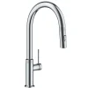 Clearance Allyn Chrome Single Handle Kitchen Faucet with Diamond Cut- ** Discontinued Single Hole