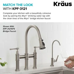 Sale Allyn Drinking Water Dispenser Kitchen Faucet in Spot Free Stainless Steel Single Hole|Water Filter Faucets