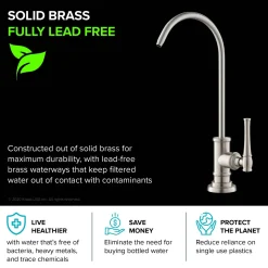Sale Allyn Drinking Water Dispenser Kitchen Faucet in Spot Free Stainless Steel Single Hole|Water Filter Faucets