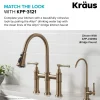 Sale Allyn Drinking Water Dispenser Kitchen Faucet in Brushed Gold Single Hole|Water Filter Faucets