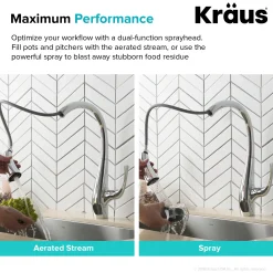 Best Ansel Dual Function Pull-Down Kitchen Faucet in Chrome - Discontinued Single Hole