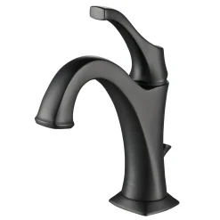 Best Arlo Single Handle Basin Bathroom Faucet in Matte Black Single Hole