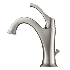 Sale Arlo Single Handle Basin Bathroom Faucet in Spot-Free all-Brite Brushed Nickel Single Hole