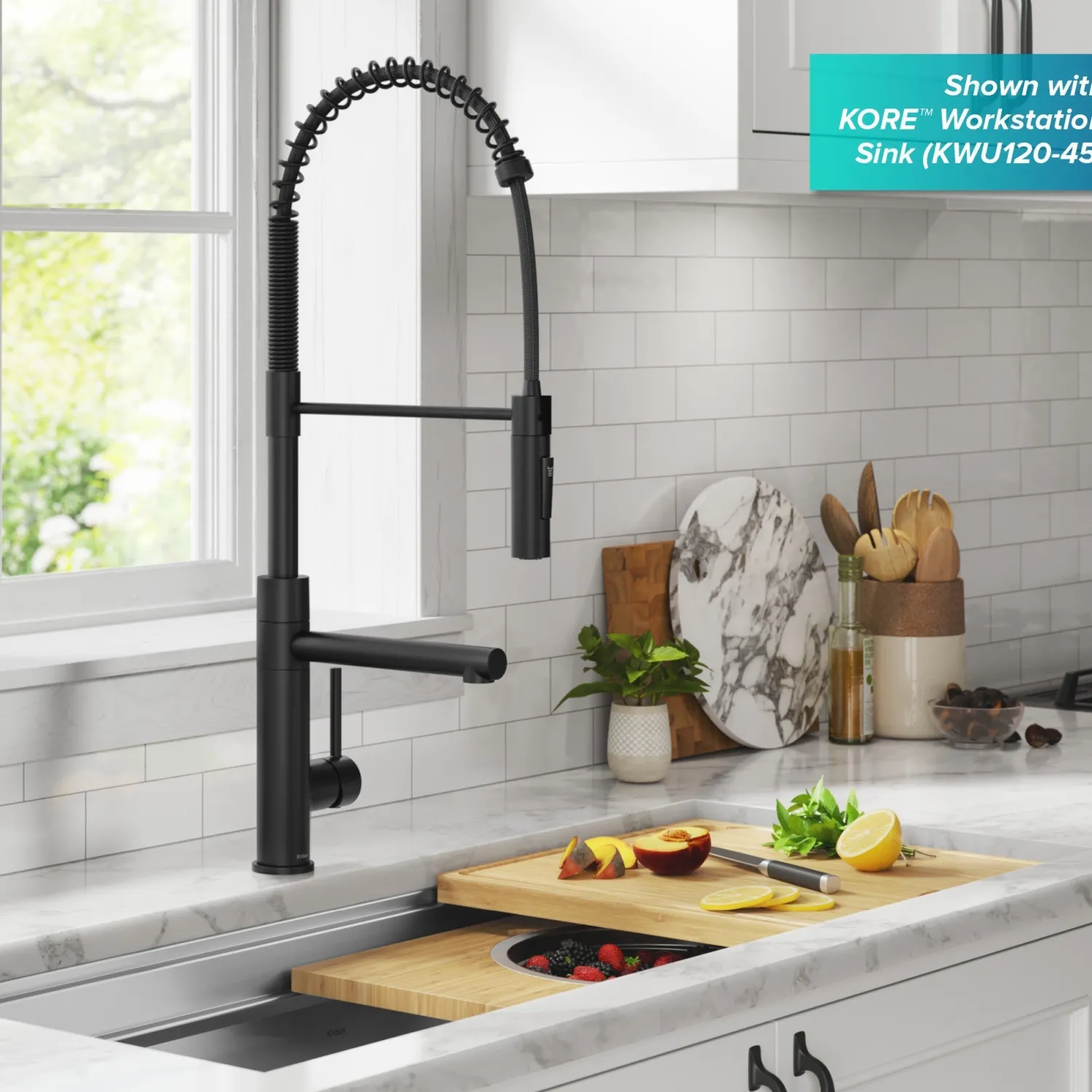 Outlet Artec Pro Commercial Style Single Handle Kitchen Faucet with Pot Filler in Matte Black Single Hole