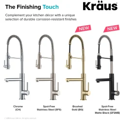 Outlet Artec Pro 2-Function Commercial Style Pre-Rinse Kitchen Faucet in Brushed Gold Single Hole