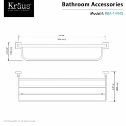 Sale Aura Bathroom Accessories - Bath Towel Rack with Towel Bar Towel Bars