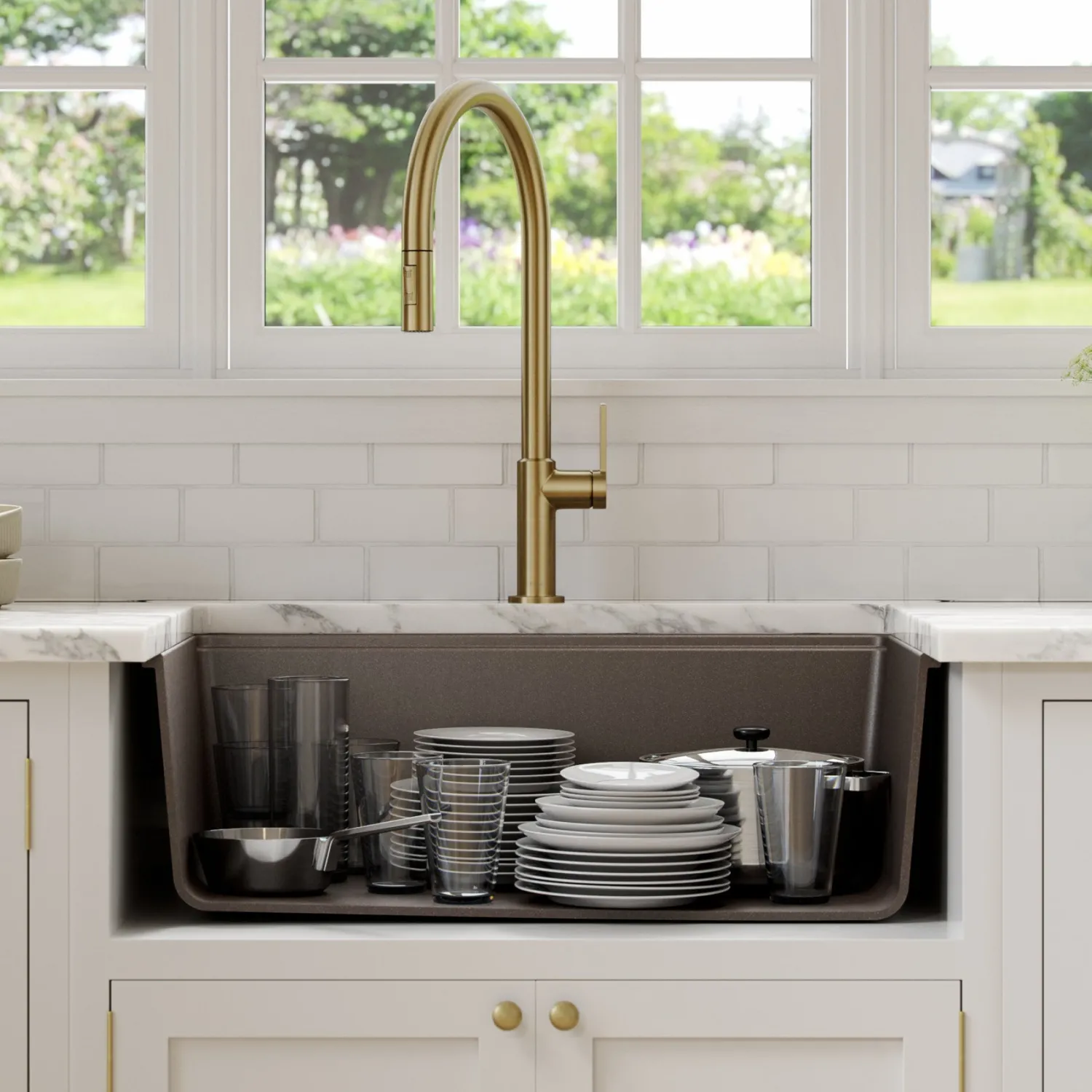 Bellucci Workstation 30" Undermount Granite Composite Single Bowl Kitchen Sink with Accessories Workstation Sinks|Single Bowl Sinks