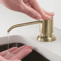 New Boden Kitchen Soap & Lotion Dispenser in Spot Free Antique Champagne Bronze Soap Dispensers