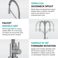 Clearance Bolden Drinking Water Filter Faucet in Brushed Brass Single Hole|Water Filter Faucets