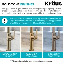 Clearance Bolden Drinking Water Filter Faucet in Brushed Brass Single Hole|Water Filter Faucets