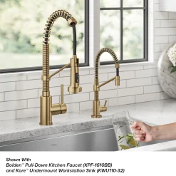 Clearance Bolden Drinking Water Filter Faucet in Brushed Brass Single Hole|Water Filter Faucets