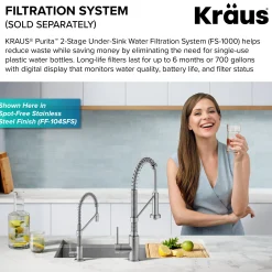 Clearance Bolden Drinking Water Filter Faucet in Brushed Brass Single Hole|Water Filter Faucets