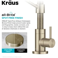 Bolden Drinking Water Filter Faucet in Spot-Free Antique Bronze Single Hole|Water Filter Faucets