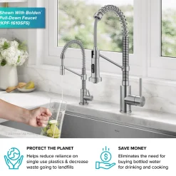Bolden Drinking Water Filter Faucet in Spot-Free Stainless Single Hole|Water Filter Faucets