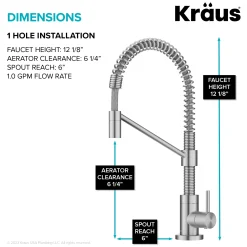 Bolden Drinking Water Filter Faucet in Spot-Free Stainless Single Hole|Water Filter Faucets