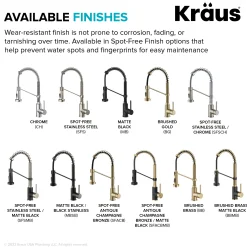 Best Bolden 18-Inch Commercial Kitchen Faucet with Pull-Down Sprayhead in Chrome Single Hole
