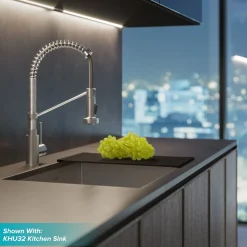 Best Bolden 18-Inch Commercial Kitchen Faucet with Pull-Down Sprayhead in Chrome Single Hole