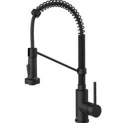 Clearance Bolden 18-Inch Commercial Kitchen Faucet with Pull-Down Sprayhead in Matte Black Single Hole