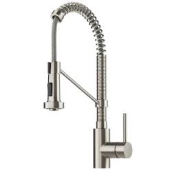 Clearance Bolden 18-Inch Commercial Kitchen Faucet with Soap Dispenser in Spot Free Stainless Steel Single Hole