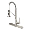 Online Bolden 18-Inch Commercial Kitchen Faucet with Pull-Down Sprayhead in Spot Free Stainless Single Hole