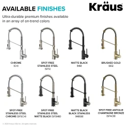 Outlet Bolden 18-Inch Commercial Kitchen Faucet with Pull-Down Sprayhead in Spot Free Antique Champagne Bronze Single Hole