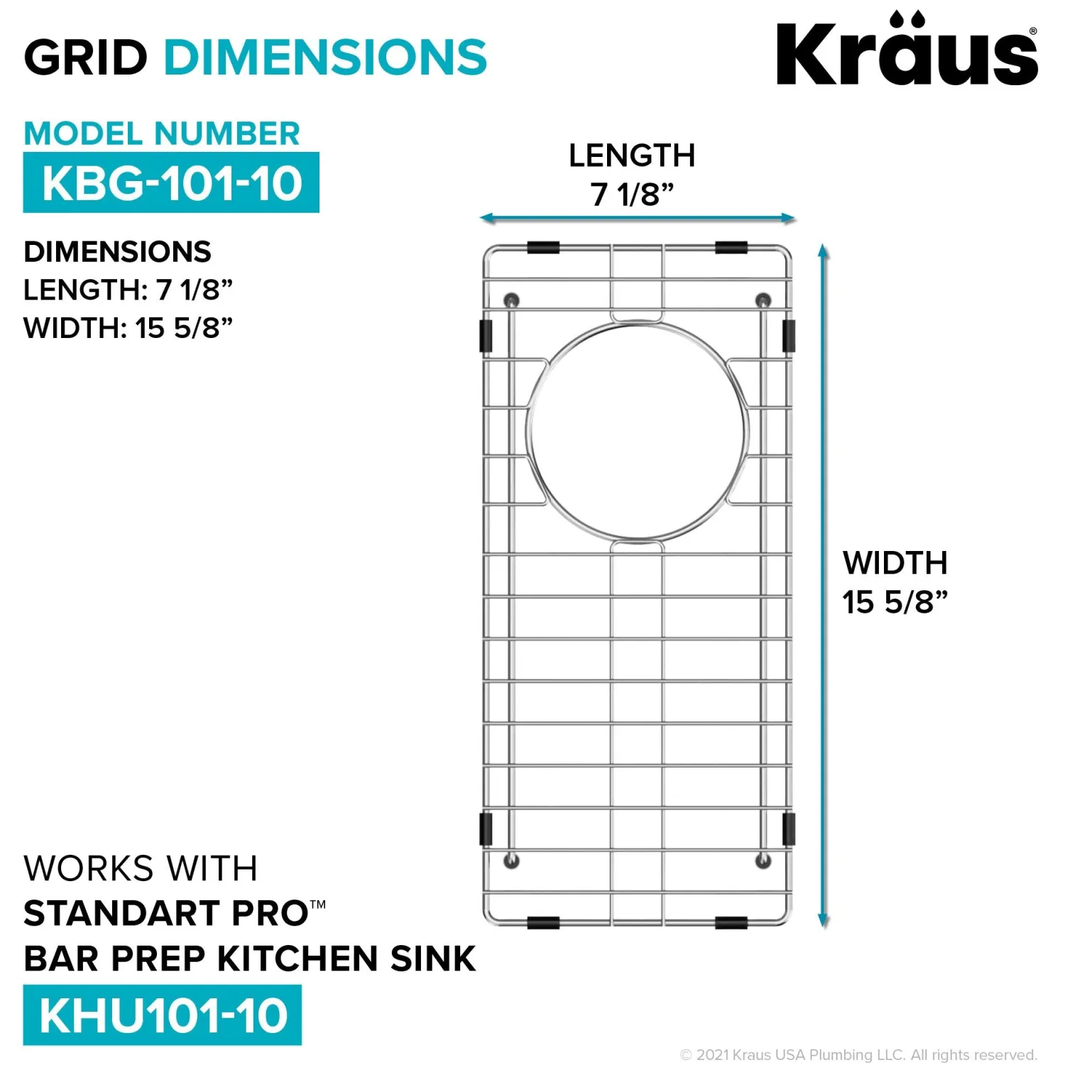 Sale Bottom Grid for KHU101-10 Bar Sink Bottom Grids