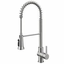 Britt Commercial Style Kitchen Faucet with Integrated Water Filter Spout in Spot Free Stainless Steel Water Filter Faucets