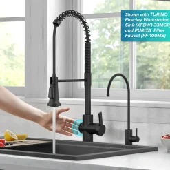 Britt Touchless Pull-Down Single Handle Faucet in Matte Black Touchless, Sensor And Tap Activated Kitchen Faucets|Single Hole