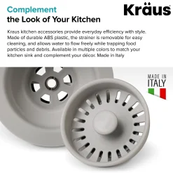 Hot Color Matched Kitchen Sink Strainer Sink Drains, Disposer Flanges & Air Gaps