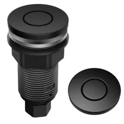 Outlet Contemporary Flat Top Garbage Disposal Air Switch Button Matte Black Garbage Disposals & Parts