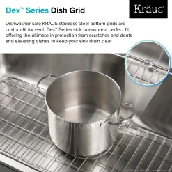 Outlet Dex Series 17 Inch Stainless Steel Kitchen Sink Bottom Grid with Soft Rubber Bumpers Bottom Grids