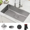 Outlet Dex 33" Undermount 16 Gauge Stainless Steel Kitchen Sink with VersiDrain Stainless Steel Sinks|Single Bowl Sinks