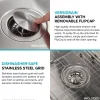 Online Dex 25" Undermount 16 Gauge Stainless Steel Kitchen Sink Stainless Steel Sinks|Single Bowl Sinks