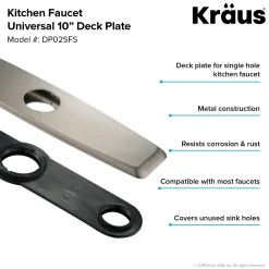 Clearance DP02 Deck Plate for Kitchen Faucet Escutcheon / Deck Plates
