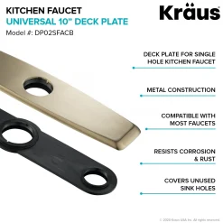 Clearance DP02 Deck Plate for Kitchen Faucet Escutcheon / Deck Plates