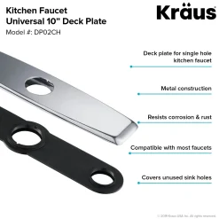 Clearance DP02 Deck Plate for Kitchen Faucet Escutcheon / Deck Plates