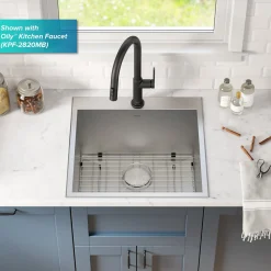 Online 22" Drop-in 16 Gauge Stainless Steel Laundry Utility Sink Drop-In / Top Mount Sinks|Stainless Steel Sinks