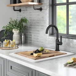 Sale 18” Drop-In Granite Composite Workstation Kitchen Bar Sink in White Bar / Prep Sinks|Workstation Sinks