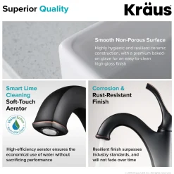Hot Elavo 15-Inch Square White Porcelain Ceramic Bathroom Vessel Sink and Arlo Faucet Combo Set with Pop-Up Drain Sink And Faucet Combos|Above Counter / Vessel Sinks