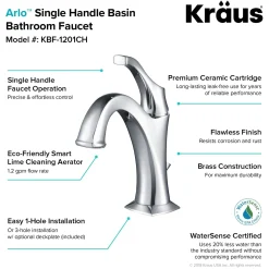 Outlet Elavo 18 1/2-Inch Square White Porcelain Ceramic Bathroom Vessel Sink with Overflow and Arlo Faucet Combo Set with Lift Rod Drain Sink And Faucet Combos|Above Counter / Vessel Sinks