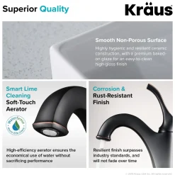 Outlet Elavo 18 1/2-Inch Square White Porcelain Ceramic Bathroom Vessel Sink with Overflow and Arlo Faucet Combo Set with Lift Rod Drain Sink And Faucet Combos|Above Counter / Vessel Sinks