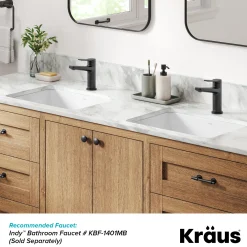 Clearance Elavo 20-1/4" Rectangular Porcelain Undermount Bathroom Sink in White Undermount