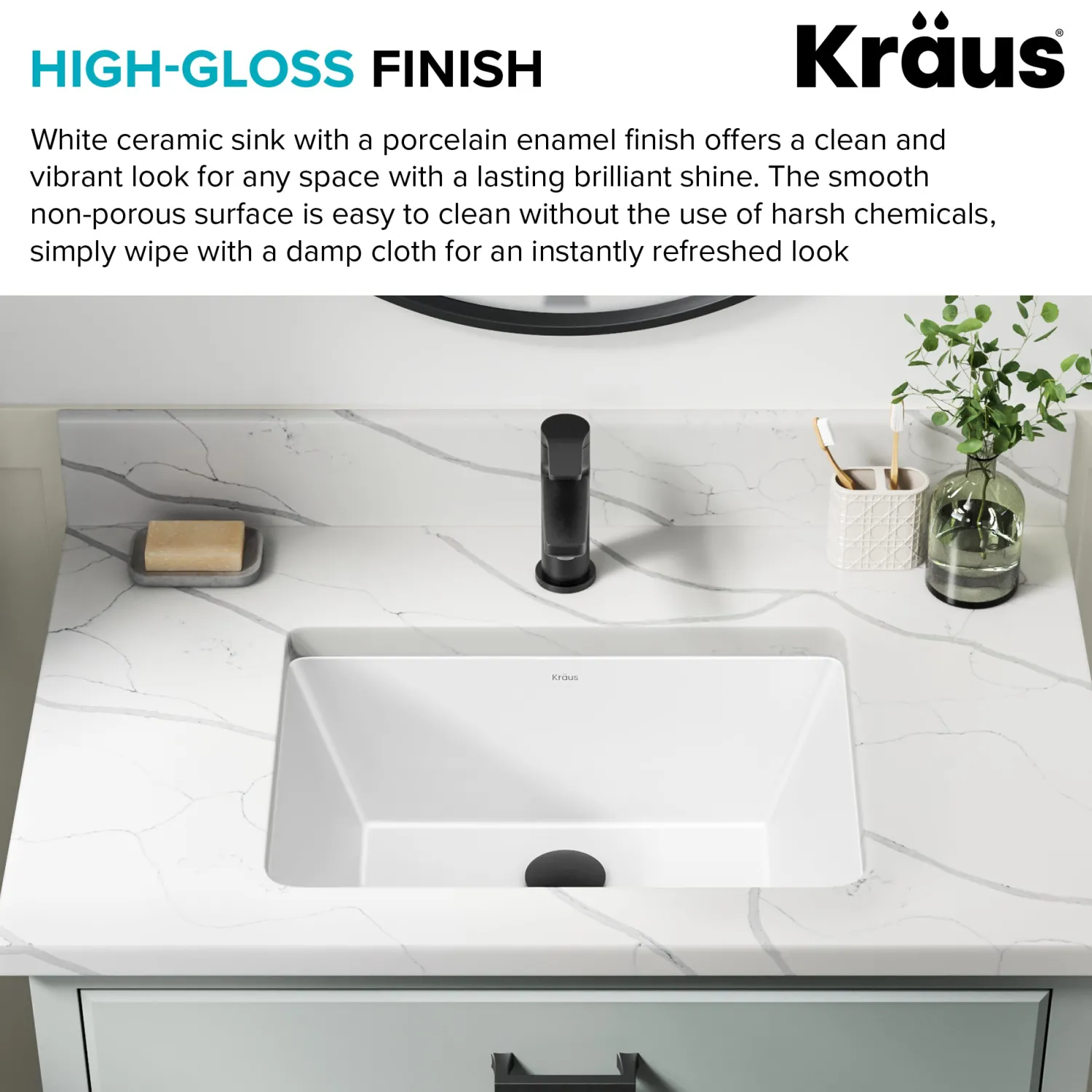 Clearance Elavo 20-1/4" Rectangular Porcelain Undermount Bathroom Sink in White Undermount