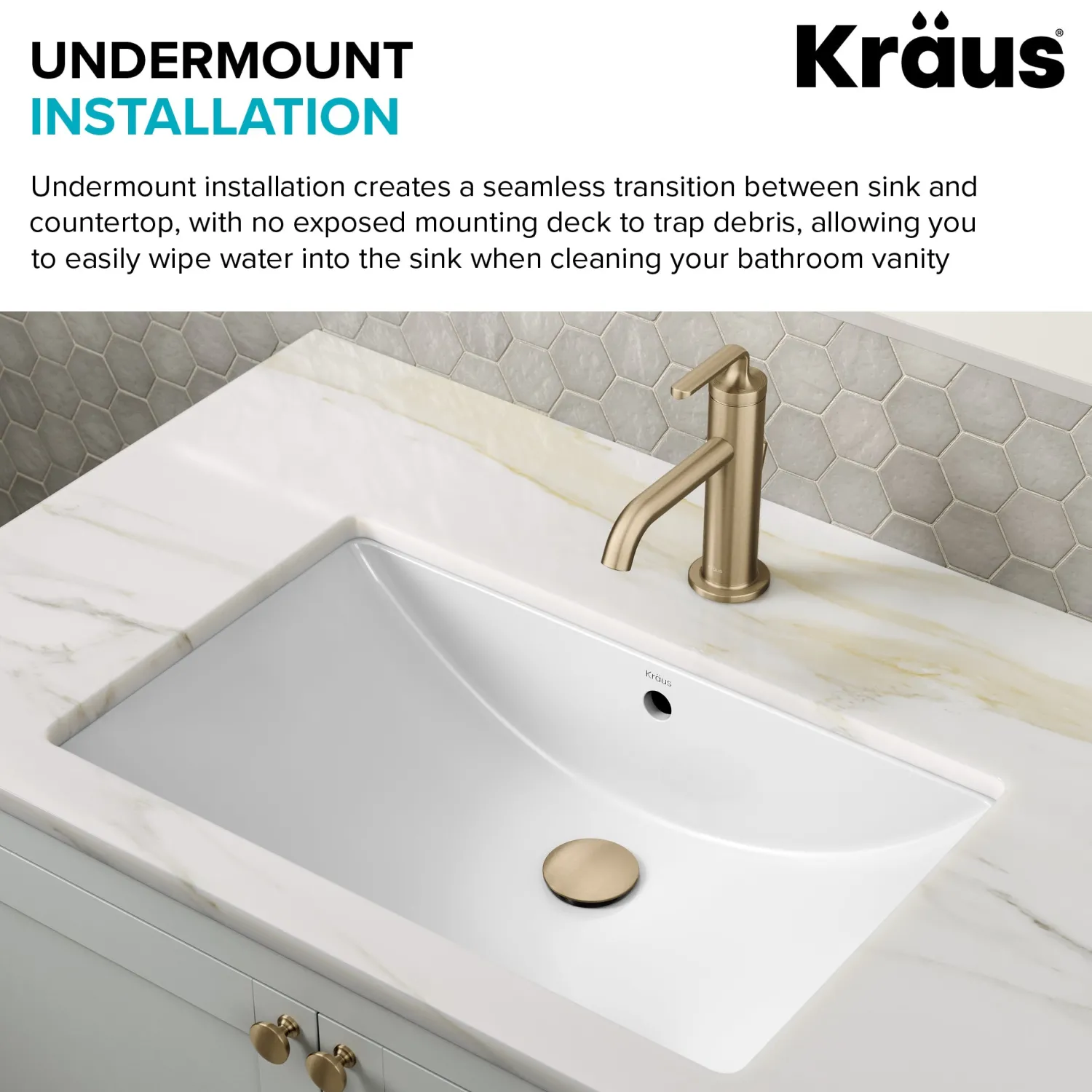 Discount Elavo 23" Rectangular Porcelain Undermount Bathroom Sink in White Undermount