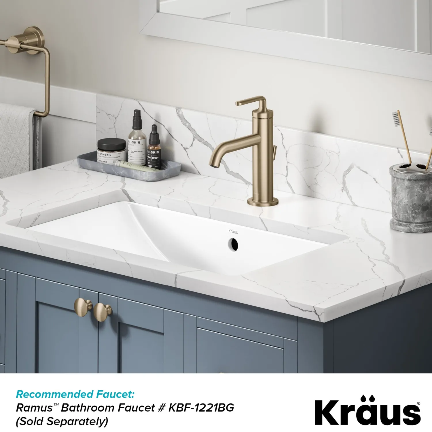 Discount Elavo 23" Rectangular Porcelain Undermount Bathroom Sink in White Undermount
