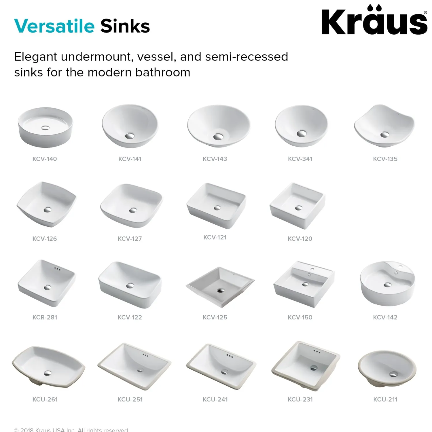 Best Elavo Series Square Ceramic Semi-Recessed Bathroom Sink in White with Overflow Semi-Recessed Sinks