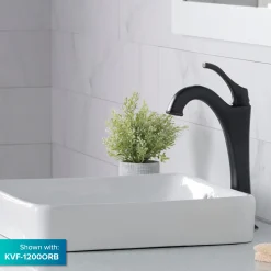 Best Elavo Series Square Ceramic Semi-Recessed Bathroom Sink in White with Overflow Semi-Recessed Sinks