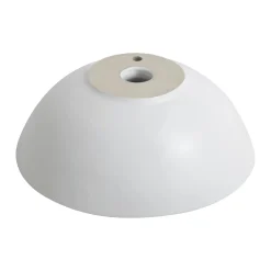 Discount ElavoWhite Ceramic Small Round Vessel Bathroom Sink & Pop Up drain Above Counter / Vessel Sinks