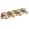 Hot Elie Bathroom Robe and Towel Hook Rack in Brushed Gold Finish Towel Rings