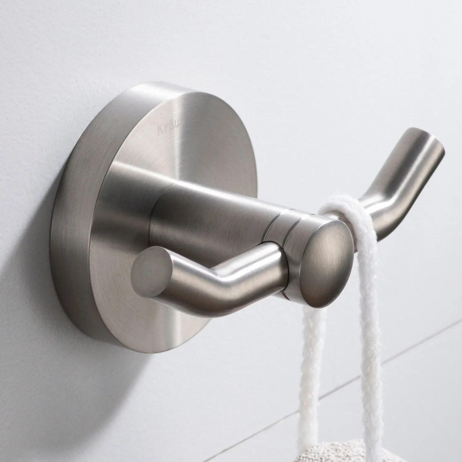 Elie Bathroom Robe and Towel Double Hook Robe Hooks